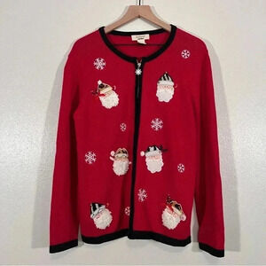 Bechamel Santa Zip Up Cardigan